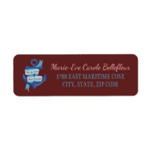 Casamento de Âncora Azul Náutica Bonito Personaliz