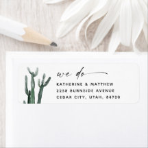 Casamento de Cactus com Aquarela Elegante | Script