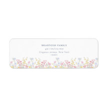 Casamento de Flores Silvestres Boho com Script Azu