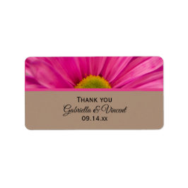 Etiqueta Casamento De Gerber Daisy Rosa Obrigado Tags Favor
