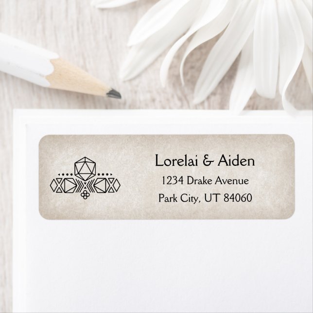 Etiqueta Casamento de Jogadores RPG D20 (Insitu)