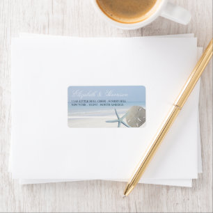Etiqueta Casamento de praias de areia e dólar