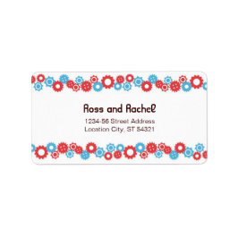 Etiqueta Casamento de Tema Robô Bonito