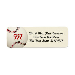 Etiqueta Casamento do basebol do vintage
