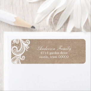 Etiqueta Casamento do laço e da serapilheira