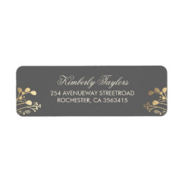 Etiqueta Casamento Dourado Rustic Country