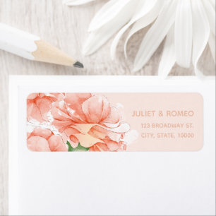 Etiqueta Casamento Elegante Floral Moderno