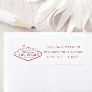 Etiqueta Casamento em Las Vegas Rosa