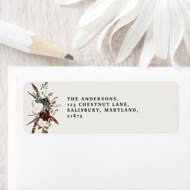 Etiqueta Casamento floral de catedrático (Insitu)