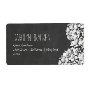 Etiqueta Casamento floral dos Hydrangeas do quadro do