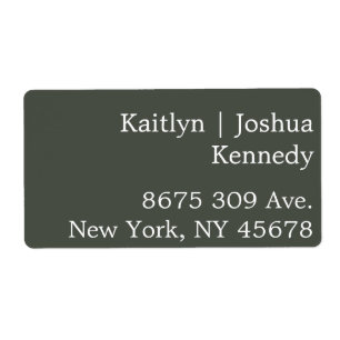 Etiqueta Casamento Geométrico de Estilo Verde Quente