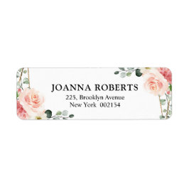 Etiqueta Casamento Geométrico Dourado Rosa Esbranquiçado