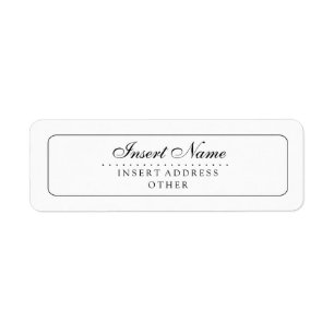 Etiqueta Casamento liso elegante feito sob encomenda