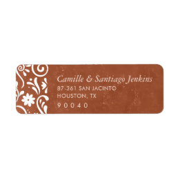 Etiqueta Casamento Mexicano Terracotta