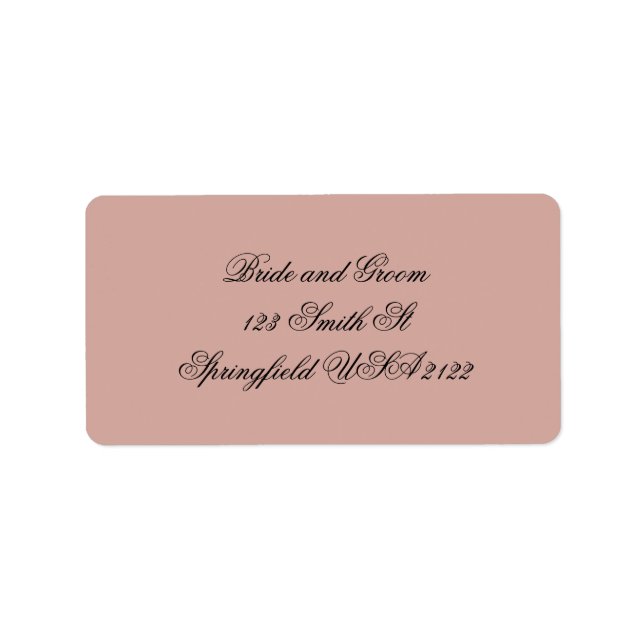 Etiqueta Casamento Minimalista Elegante Eunry (Frente)
