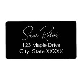 Etiqueta Casamento Moderno Preto e Branco