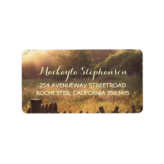 Etiqueta Casamento no campo russo (Frente)