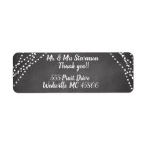 Casamento Personalizado De Chalkboard Obrigado A I