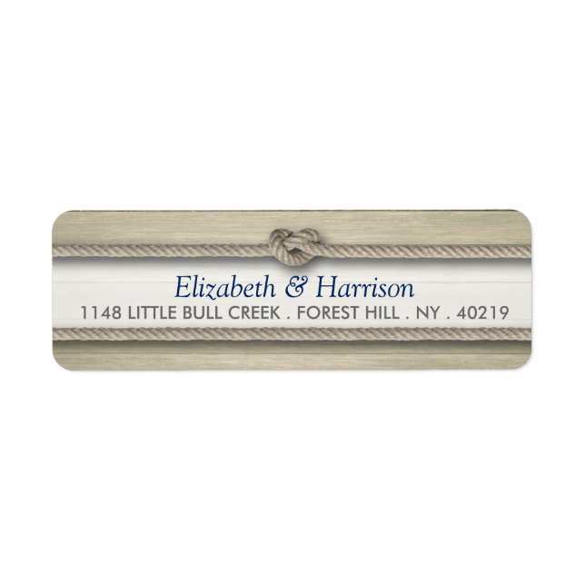 Etiqueta Casamento Rustic Beach de casando (Frente)