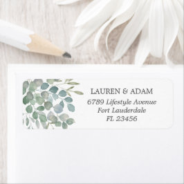 Etiqueta Casamento Rustic Eucalyptus Sage Green Foliage