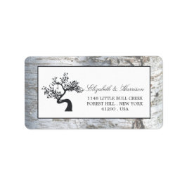 Etiqueta Casamento Rustic Silver Birch Tree