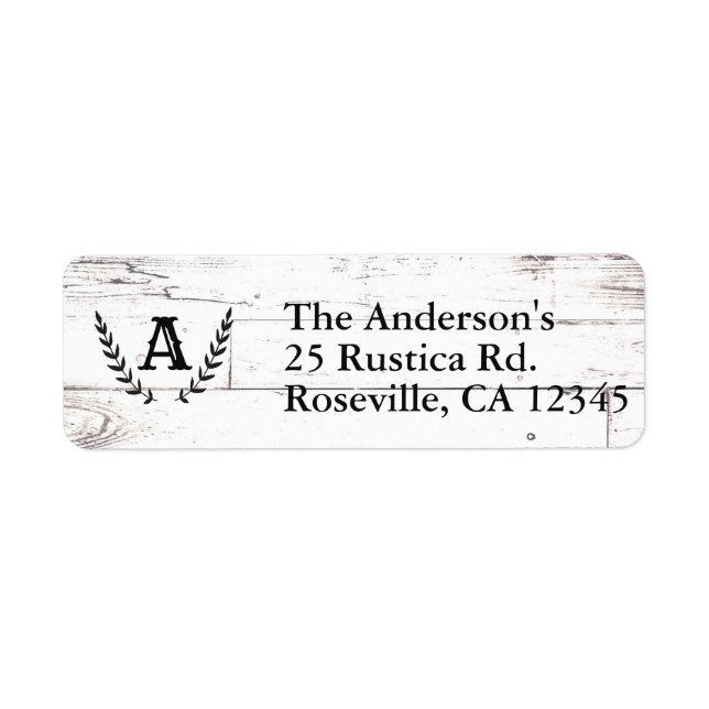 Etiqueta Casamento Rústico Branco Madeira Shabby Chic Louro (Frente)