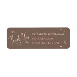 Etiqueta Casamento Simples e Elegante de Dandelion Dourado 