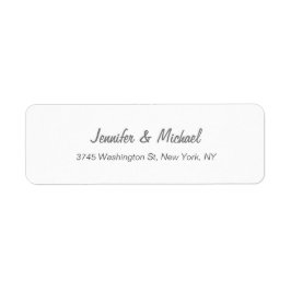 Etiqueta Casamento Simples e Elegante Moderno e Elegante