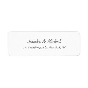 Etiqueta Casamento Simples e Elegante Moderno e Elegante