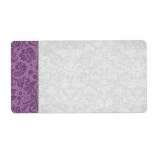 Etiqueta Casamento tema damasco malva elegante