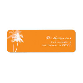 Etiqueta Casamento Tropical Beach de Palm Trees