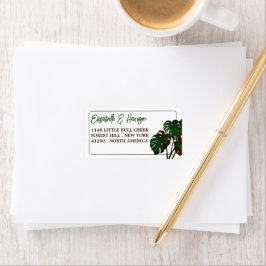 Etiqueta Casamento Tropical de Monstera Beach