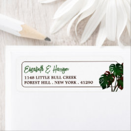 Etiqueta Casamento Tropical de Monstera Beach