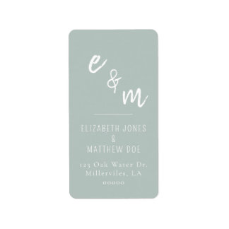 Etiqueta Casamento Verde Chic