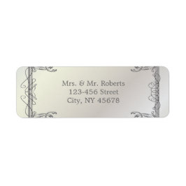 Etiqueta Casamento vintage branco Pérola