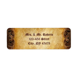 Etiqueta Casamento vintage Elegante sofisticado ocidental