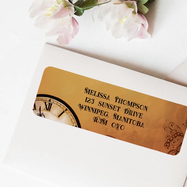 Etiqueta Casamento Vitoriano Steampunk (Criador carregado)