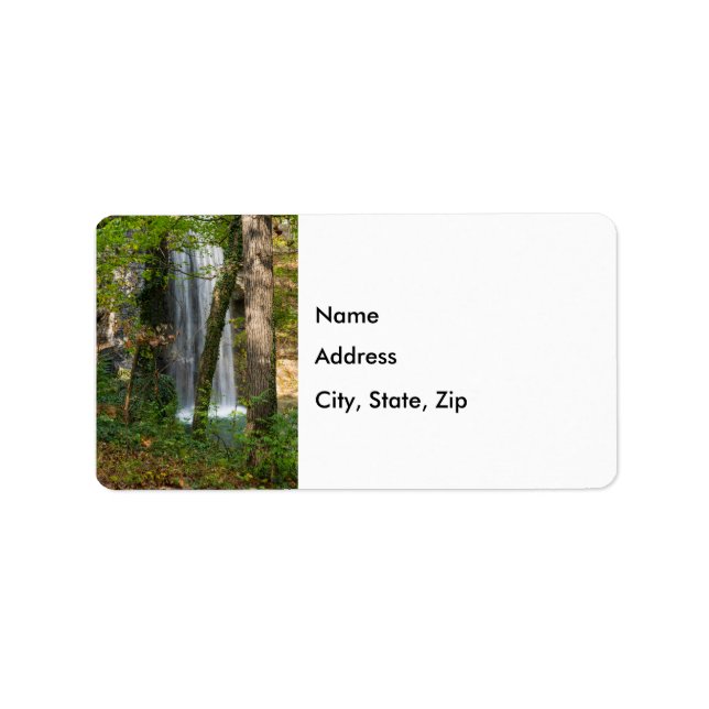 Etiqueta Cascata Na Floresta (Frente)