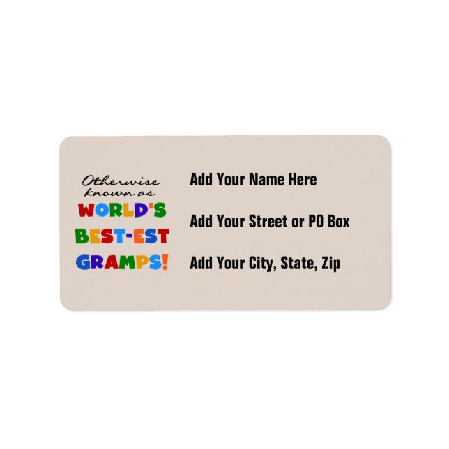 Etiqueta Caso contrário, conhecido como Melhor Grampo (Frente)