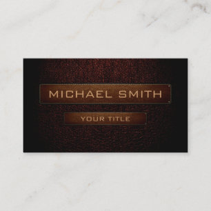 Etiqueta castanha escura