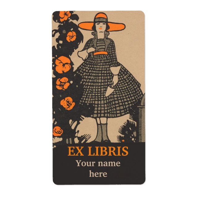 Etiqueta Catálogo e livraria do jardim de vinagre (Frente)