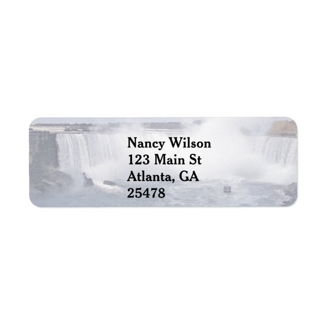 Etiqueta Cataratas em ferradura (Frente)