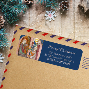 Etiqueta Católica Medieval Feliz Natal Epiphany Magi