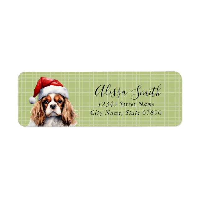Etiqueta Cavalier King Charles Spaniel Endereço Labels (Frente)