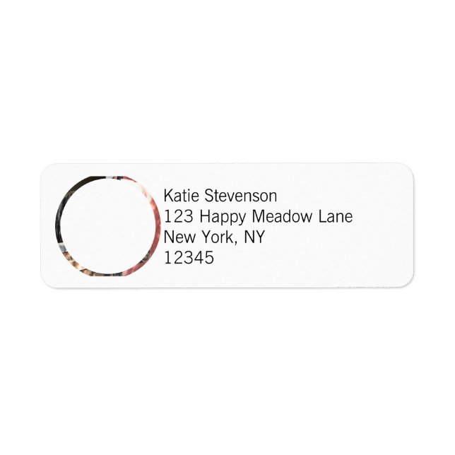 Etiqueta Cavalo de Baía bonito em um Estável Sol (Frente)