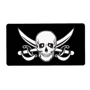 Etiqueta Caveira Pirata