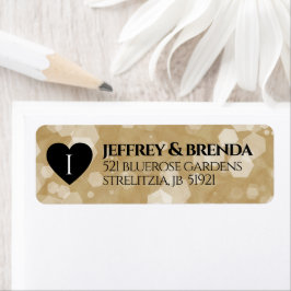 Etiqueta Celebração do Aniversário de Casamento de Papéis E