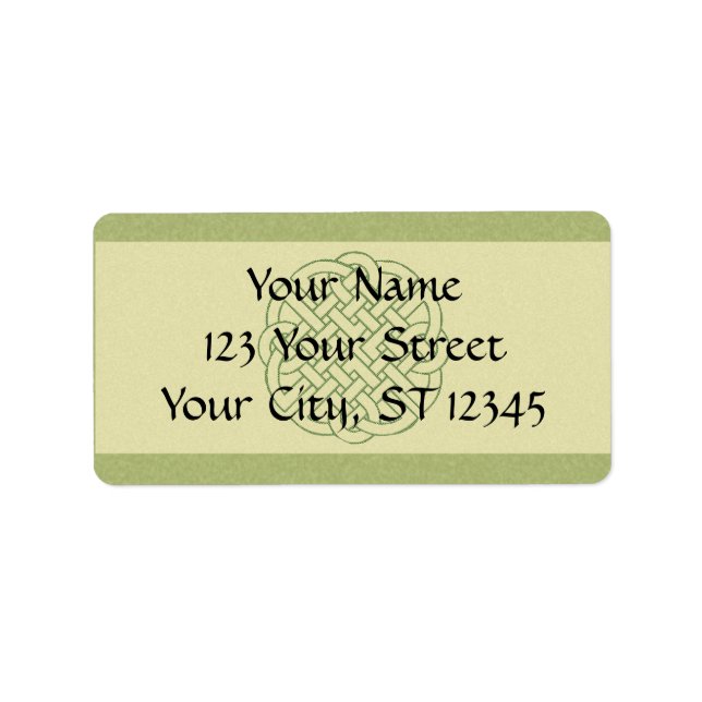 Etiqueta Celtic Knot (Frente)