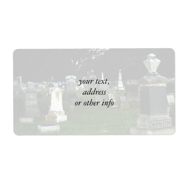 Etiqueta Cemitério antigo (Frente)