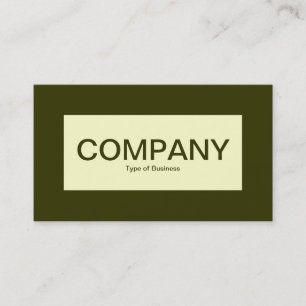 Etiqueta central - Creme com Murky Green 333300